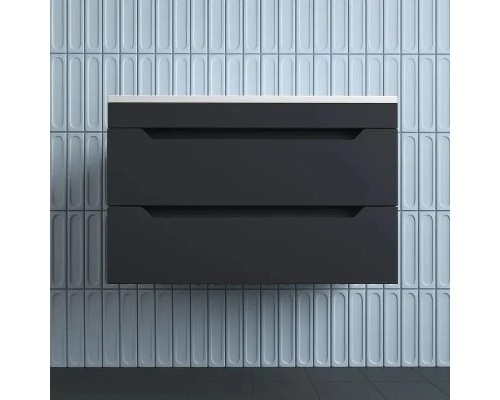 Тумба под раковину Style Line Остин 80 ЛС-00002404 подвесная цвет Графит