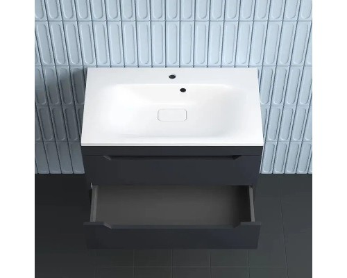 Тумба под раковину Style Line Остин 80 ЛС-00002404 подвесная цвет Графит