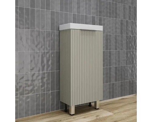 Тумба под раковину Style Line Соло 40 ЛС-00002430 цвет Санд серая галька