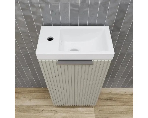 Тумба под раковину Style Line Соло 40 ЛС-00002430 цвет Санд серая галька