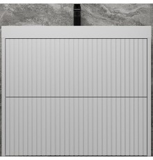 Тумба под раковину Style Line Стокгольм 70 ЛС-00002313 подвесная Белый рифленый софт