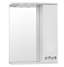 Зеркало со шкафом Style Line Венеция 65 С с подсветкой Белый глянец