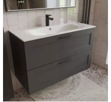 Тумба с раковиной Terminus Классик 100 CLA101002701601O подвесная цвет Графит