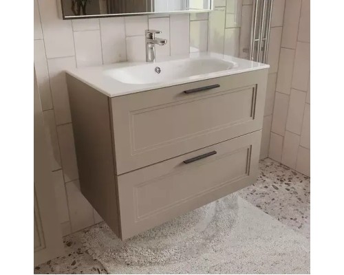 Тумба с раковиной Terminus Классик 80 CLA10802200501O подвесная цвет Капучино