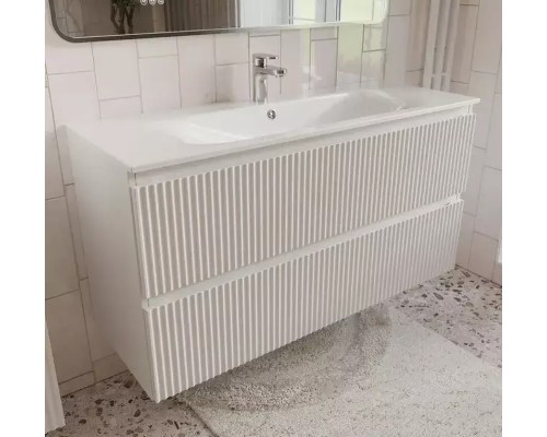 Тумба с раковиной Terminus Сицилия 120 SIC101202900301O подвесная цвет Белый