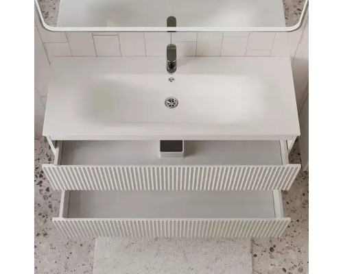 Тумба с раковиной Terminus Сицилия 120 SIC101202900301O подвесная цвет Белый