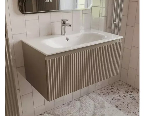 Тумба с раковиной Terminus Сицилия 80 SIC10801200501O подвесная цвет Капучино