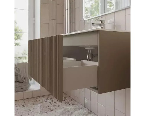 Тумба с раковиной Terminus Сицилия 80 SIC10801200501O подвесная цвет Капучино