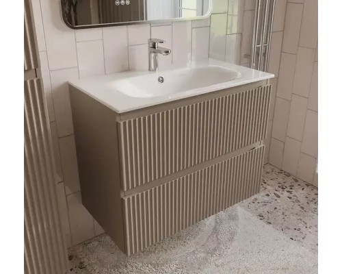 Тумба с раковиной Terminus Сицилия 80 SIC10802200501O подвесная цвет Капучино