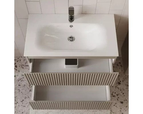 Тумба с раковиной Terminus Сицилия 80 SIC10802200501O подвесная цвет Капучино