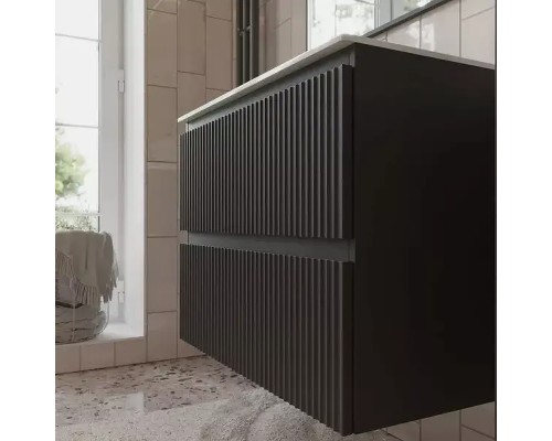 Тумба с раковиной Terminus Сицилия 80 SIC10802701601O подвесная цвет Графит