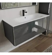 Тумба с раковиной Terminus Вега 100 VEG101001701601OSL подвесная цвет Графит