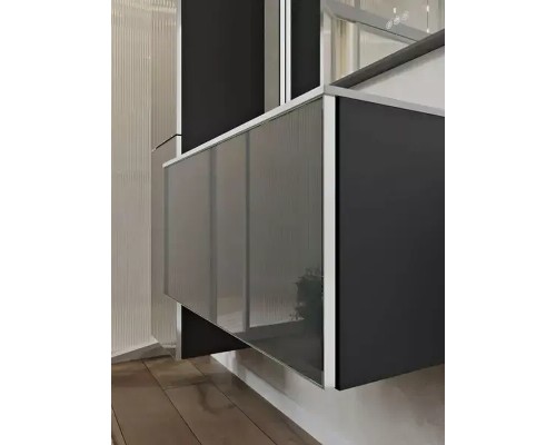 Тумба с раковиной Terminus Вега 80 VEG10801701601OSL подвесная цвет Графит