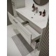 Тумба с раковиной Terminus Виктория 100 VIC101002900301O подвесная цвет Белый