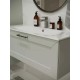 Тумба с раковиной Terminus Виктория 80 VIC10801900301O подвесная цвет Белый