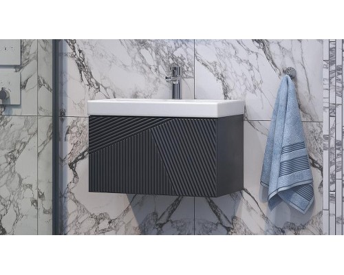 Тумба под раковину Velvex Edge 60 tp.EDG.9696.60.1Y подвесная Графит