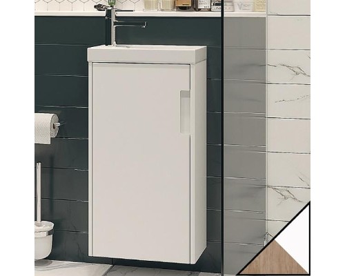 Тумба под раковину Velvex Klaufs 40 tpKLA.40.1D-617.216 подвесная Белый+Дерево