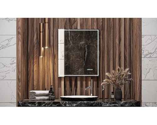 Зеркало Velvex Klaufs Media 60 zkKLA.me.60.al с подсветкой с подогревом и сенсорным выключателем