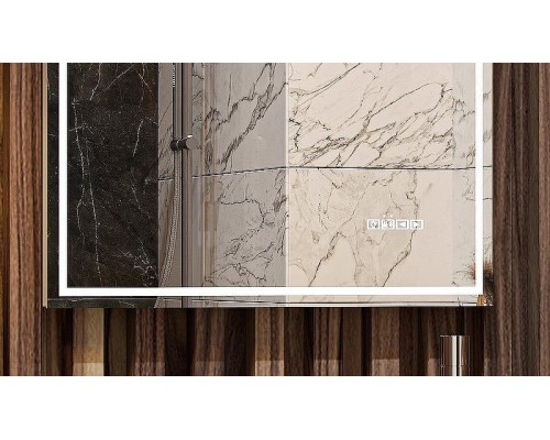 Зеркало Velvex Klaufs Media 60 zkKLA.me.60.al с подсветкой с подогревом и сенсорным выключателем