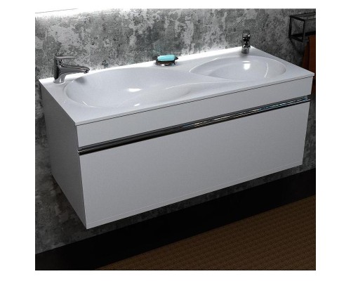 Тумба под раковину Velvex Otto 100 tp.OTO.OTT.100.1Y Белая глянцевая