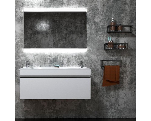 Тумба под раковину Velvex Otto 100 tp.OTO.OTT.100.1Y Белая глянцевая