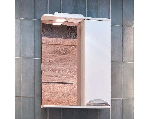 Зеркало со шкафом Vigo Callao 50 R z.CAL.50.R.El с подсветкой Белое