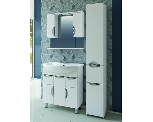 Шкаф пенал Vigo Callao 30 pn.CAL.30 с бельевой корзиной Белый