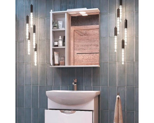 Зеркало со шкафом Vigo Callao 70 L z.CAL.70.L.El с подсветкой Белое