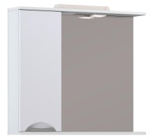 Зеркало со шкафом Vigo Callao 80 L z.CAL.80.L.El с подсветкой Белое с электровыключателем