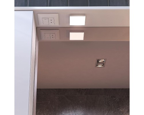 Зеркало со шкафом Vigo Callao 80 L z.CAL.80.L.El с подсветкой Белое с электровыключателем