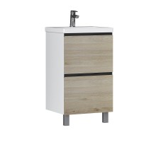 Тумба под раковину Vigo Cross 50 446 цвет Дуб давос натуральный Белый