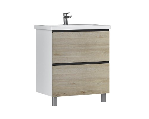 Тумба под раковину Vigo Cross 70 448 цвет Дуб давос натуральный Белый