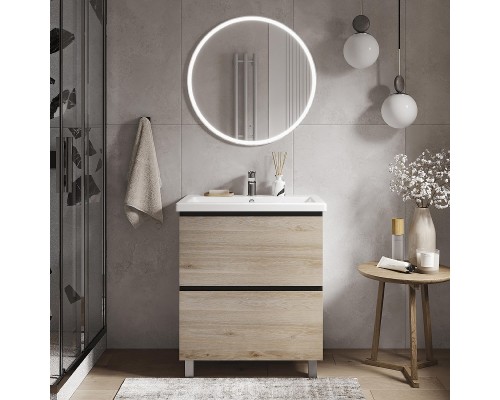 Тумба под раковину Vigo Cross 70 448 цвет Дуб давос натуральный Белый