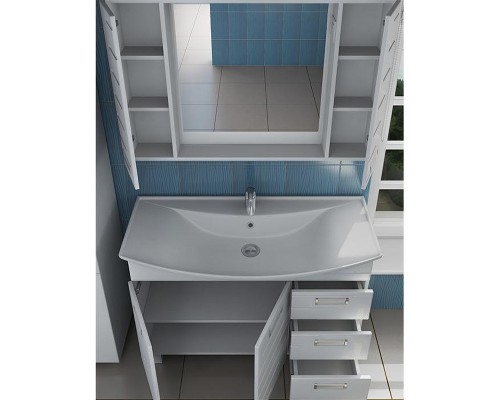 Зеркало со шкафом Vigo Diana 100 с подсветкой Белое