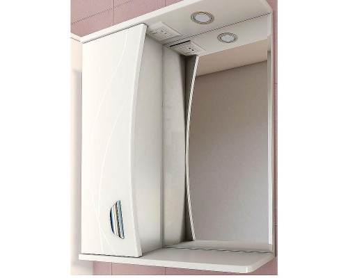 Зеркало со шкафом Vigo Faina 60 L z.FAI.60.L.El с подсветкой Белое