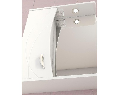 Зеркало со шкафом Vigo Faina 60 L z.FAI.60.L.El с подсветкой Белое