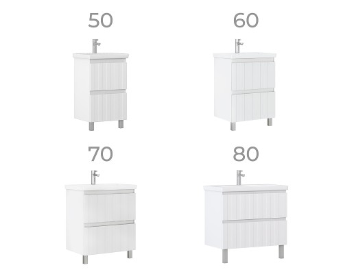 Тумба под раковину Vigo Finlay 80 tn.FIN.COM.80.2Y цвет Белый