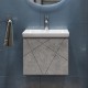 Тумба под раковину Vigo Geometry 50 032 подвесная цвет Бетон
