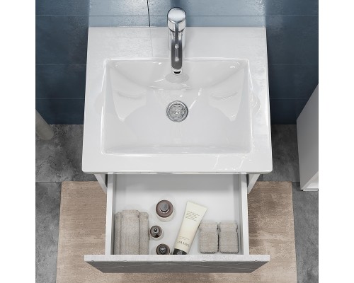 Тумба под раковину Vigo Geometry 50 032 подвесная цвет Бетон