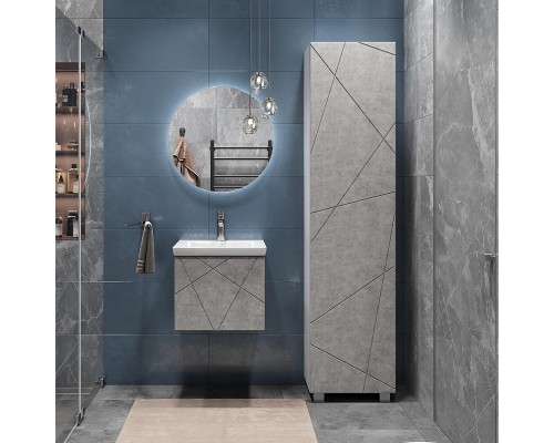 Тумба под раковину Vigo Geometry 50 032 подвесная цвет Бетон