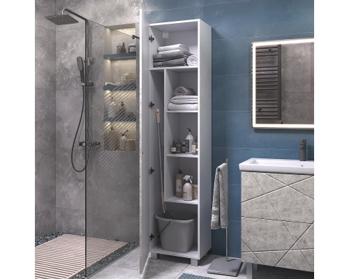 Шкаф пенал Vigo Geometry 45 243 подвесной цвет Бетон