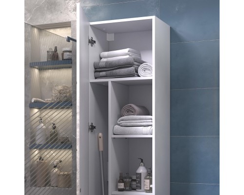 Шкаф пенал Vigo Geometry 45 243 подвесной цвет Бетон