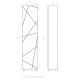 Шкаф пенал Vigo Geometry 45 243 подвесной цвет Бетон