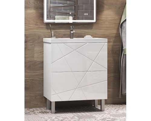 Тумба под раковину Vigo Geometry 60 tn.bsf.GEO.FOS.60.2Y цвет Белый