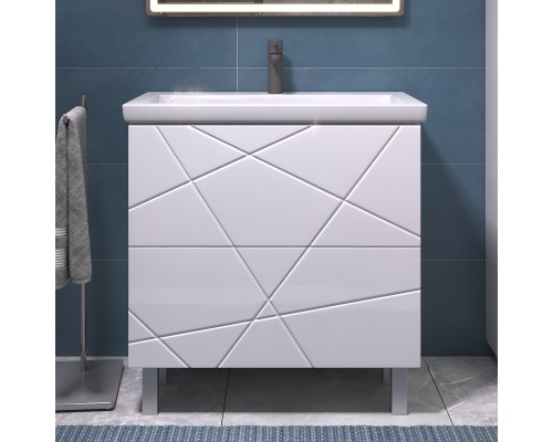 Тумба под раковину Vigo Geometry 80 025 цвет Белый
