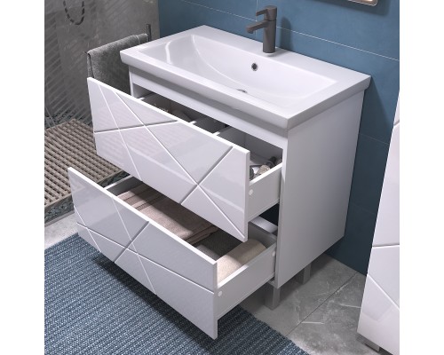 Тумба под раковину Vigo Geometry 80 025 цвет Белый