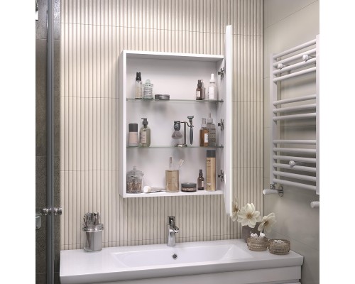 Зеркальный шкаф Vigo Geometry Classic 60 117 с подсветкой цвет Белый