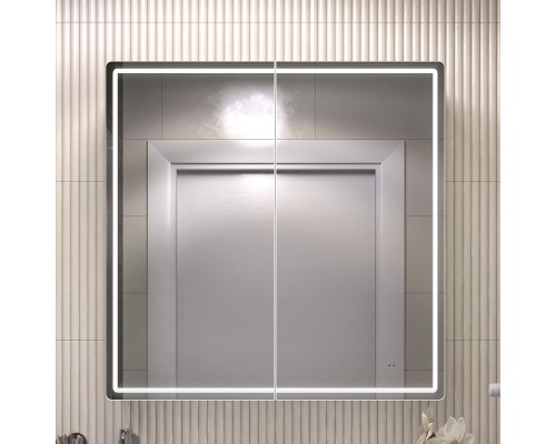 Зеркальный шкаф Vigo Geometry Classic 80 118 с подсветкой цвет Белый