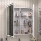 Зеркальный шкаф Vigo Geometry Comfort 80 221 с подсветкой цвет Белый