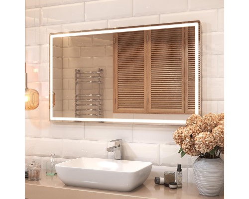 Зеркало Vigo Geometry Comfort 120 066 с подсветкой с бесконтактным выключателем и подогревом